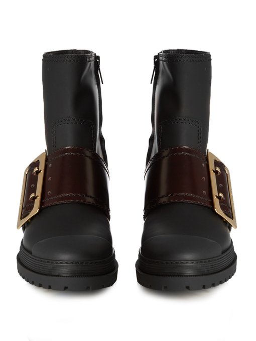 Whitchester rubberised-leather ankle boots | Burberry Prorsum ...