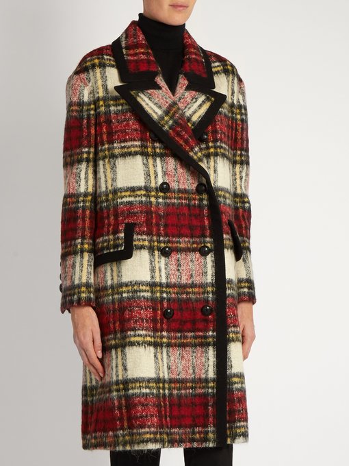 Peak-lapel checked wool-blend coat | Burberry Prorsum | MATCHESFASHION UK