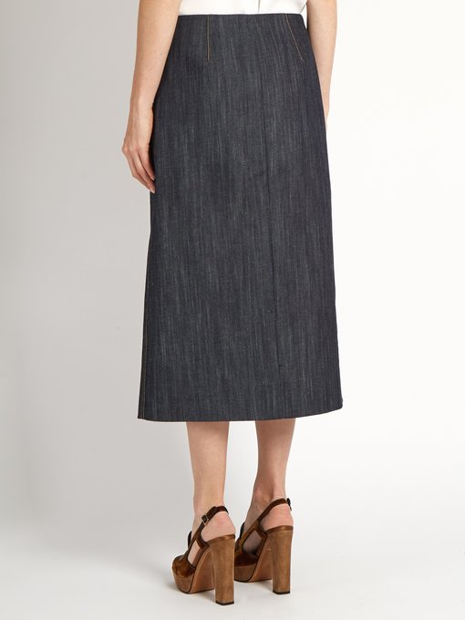 Denim Wrap Skirt | ModeSens