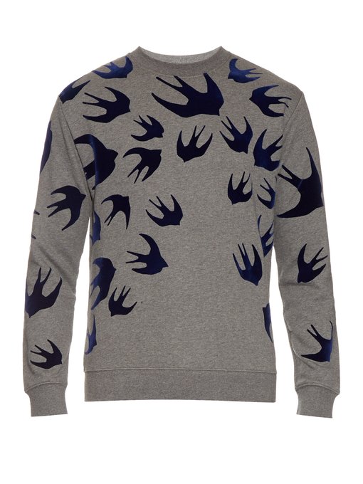 alexander mcqueen swallow sweater