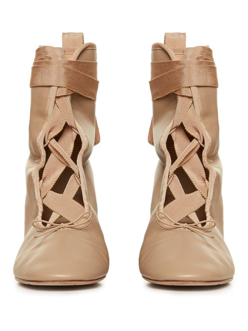 Ballerina lace-up ankle boots | Valentino | MATCHESFASHION.COM UK