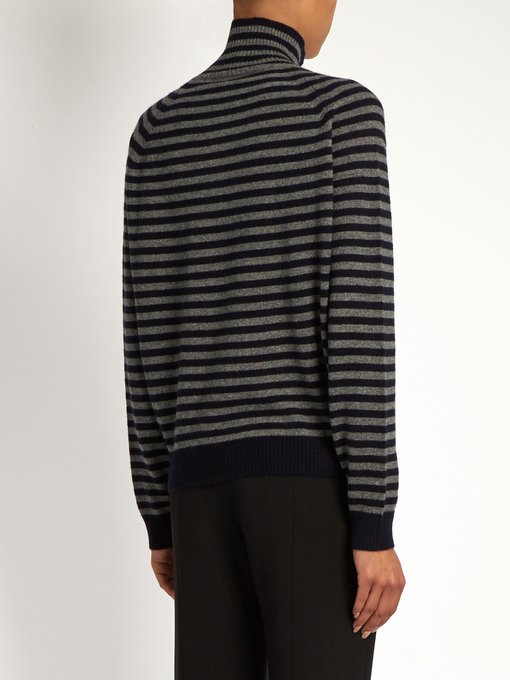 Breton-striped high-neck cashmere sweater | Vince | MATCHESFASHION UK