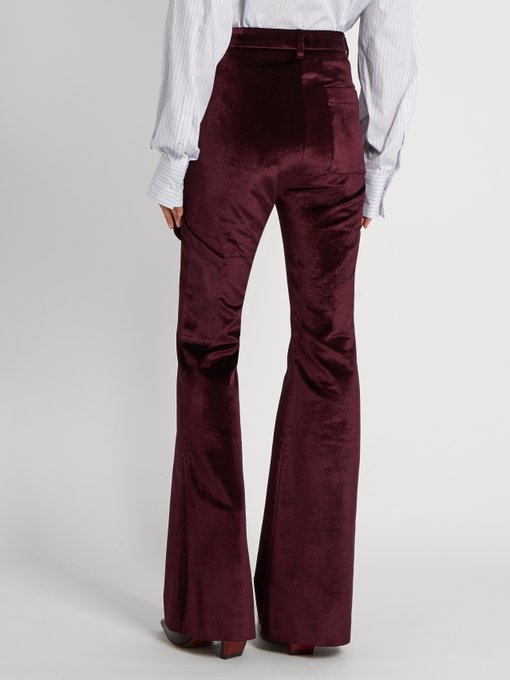 Flared velvet trousers | Vetements | MATCHESFASHION US