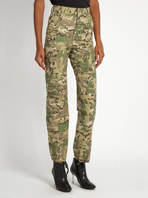 Camouflage-print high-rise trousers | Vetements | MATCHESFASHION UK