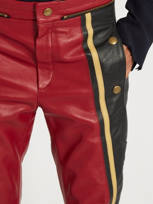 Slim-leg cropped leather trousers | Chloé | MATCHESFASHION UK