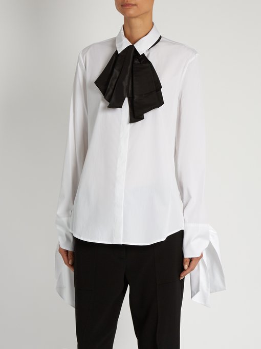 Bow-front cotton shirt | Isa Arfen | MATCHESFASHION UK