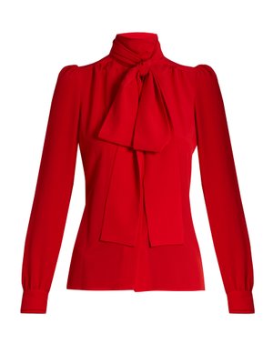 Tie-neck silk blouse | Sonia Rykiel | MATCHESFASHION.COM US