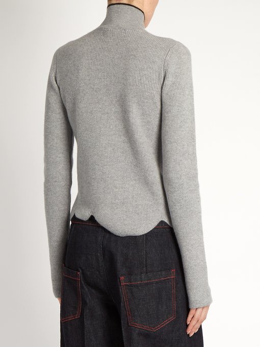 High-neck scalloped-hem sweater | Marni | MATCHESFASHION UK