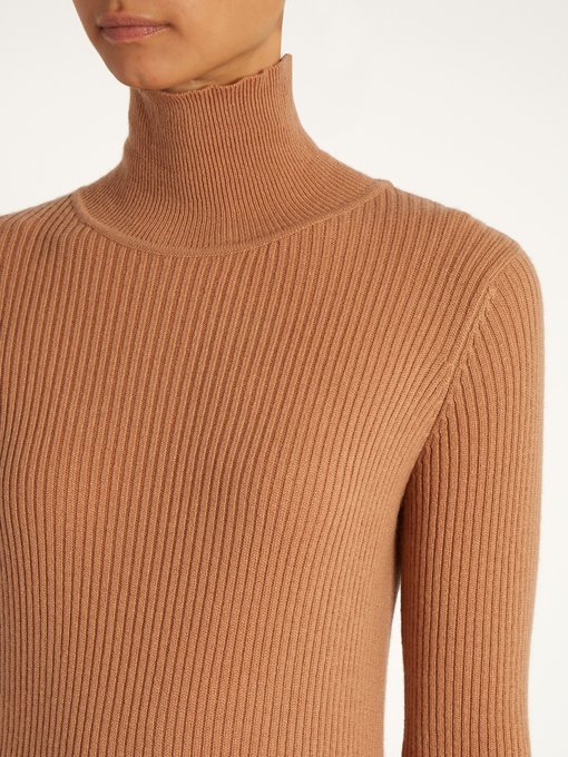 Roll-neck ribbed-knit cashmere dress | Ryan Roche | MATCHESFASHION.COM UK