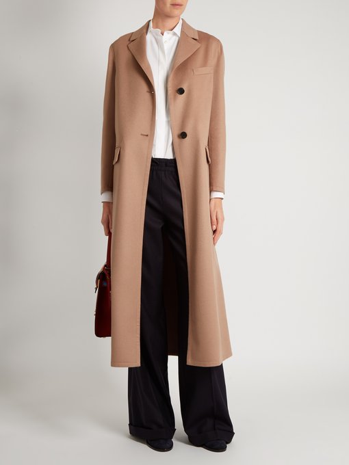 Pano single-breasted wool and cashmere-blend coat | Valentino ...
