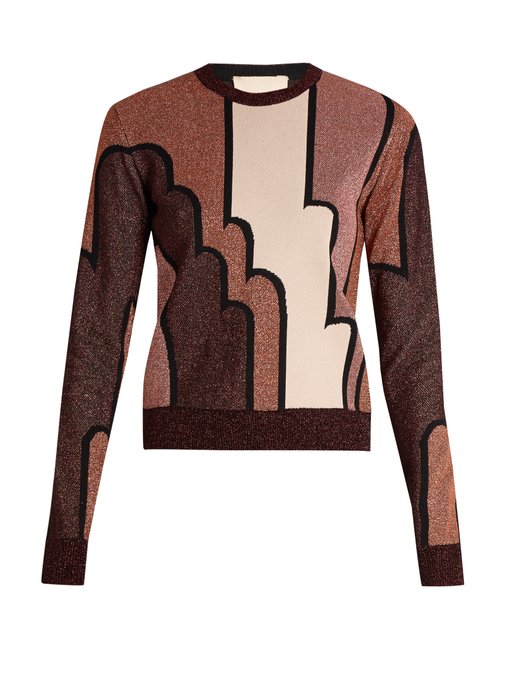Charcot colour-blocked lamé sweater | Roksanda | MATCHESFASHION UK