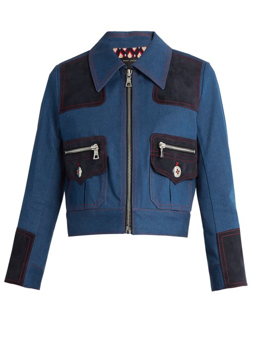 Zip-front cropped denim jacket | Marc Jacobs | MATCHESFASHION US