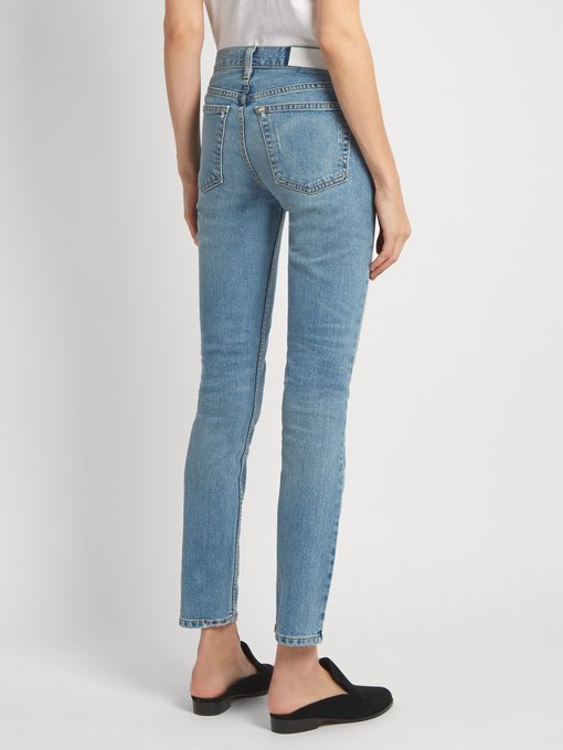 High-rise straight skinny-leg jeans | Re/Done Originals ...
