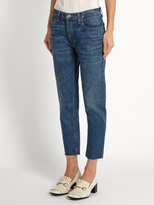 Mid-rise slim-leg cropped jeans | Re/Done | MATCHESFASHION UK