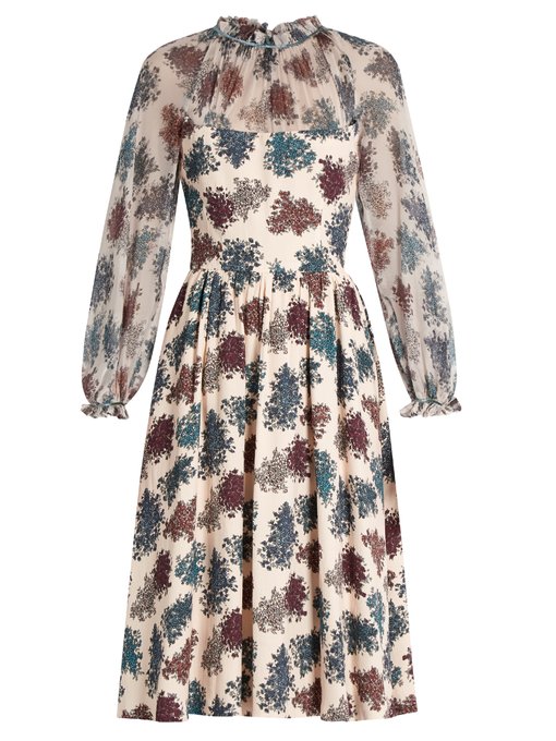 Floral-print crepon dress | Luisa Beccaria | MATCHESFASHION US