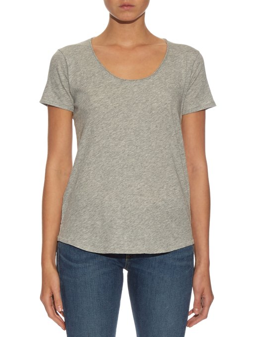 RAG & BONE Slacker Short-Sleeved Cotton T-Shirt, Light-Grey | ModeSens