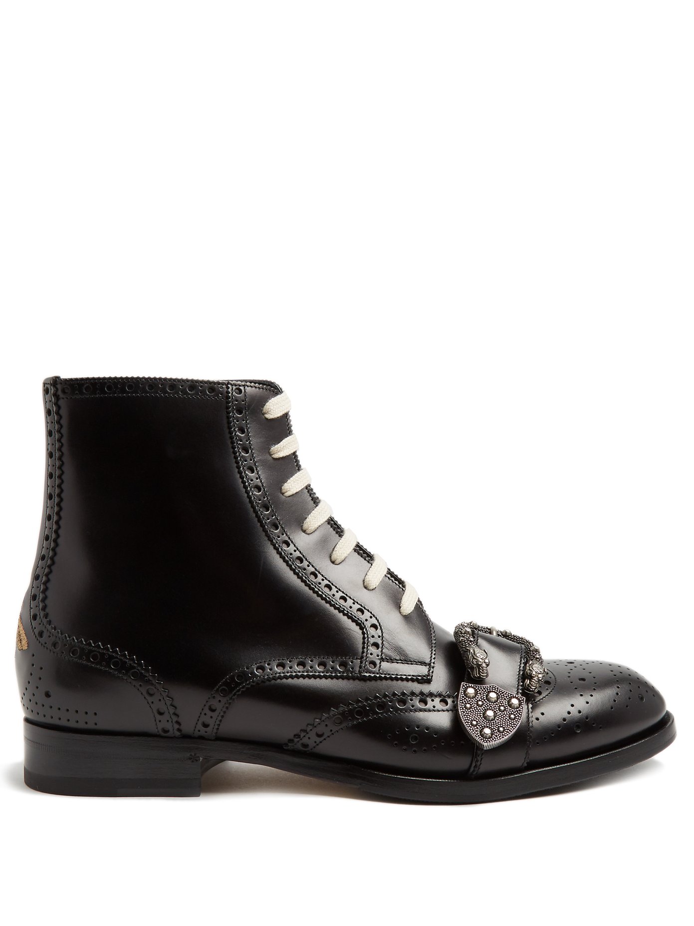leather brogue boots
