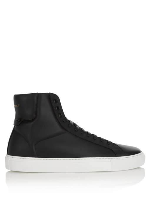 Black high-top leather trainers | Givenchy | MATCHESFASHION UK