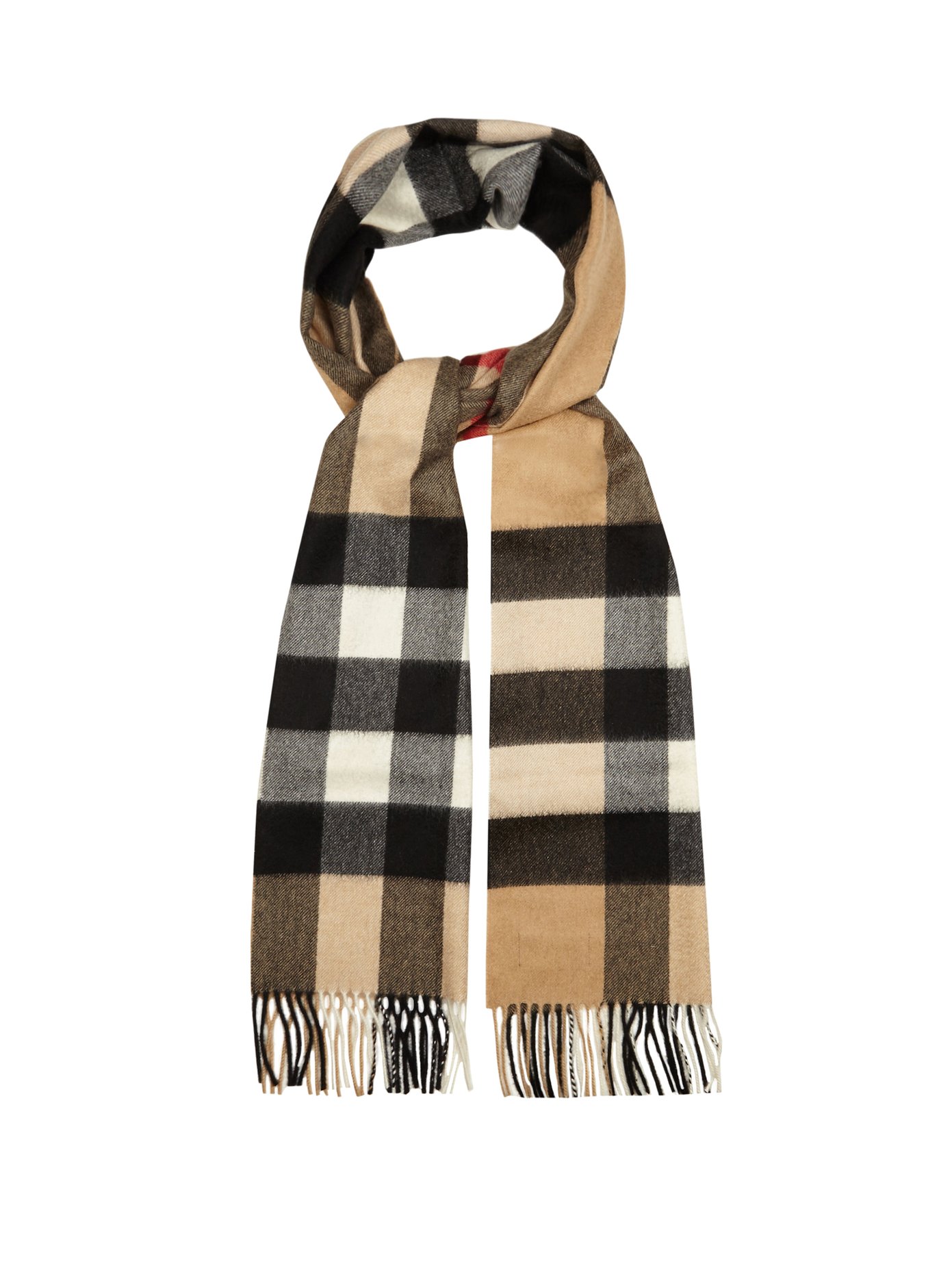 Mega-checked cashmere scarf | Burberry 