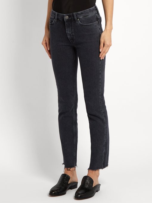 Daily raw-hem high-rise straight-leg jeans | M.i.h Jeans ...