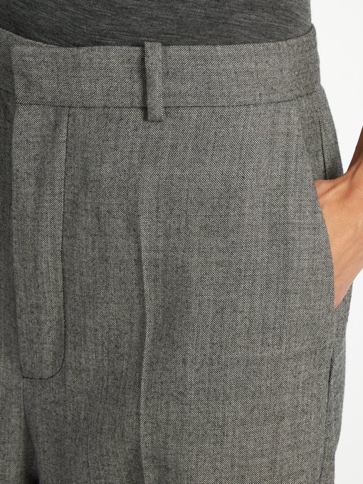 Flat-front cropped wool trousers | Raey | MATCHESFASHION UK