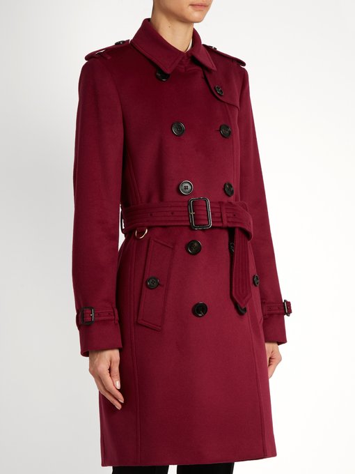 Kensington wool and cashmere-bend trench coat | Burberry ...