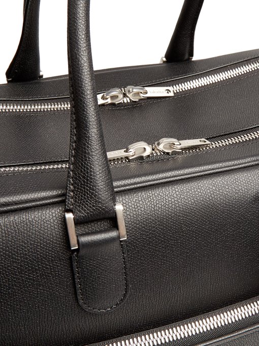 VALEXTRA Grained-Leather Holdall in Colour: Black | ModeSens