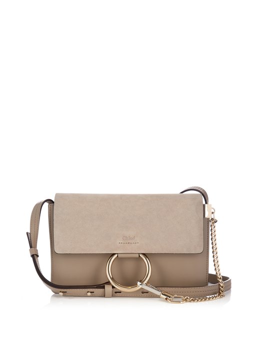 Faye small suede and leather shoulder bag | Chloé | MATCHESFASHION US
