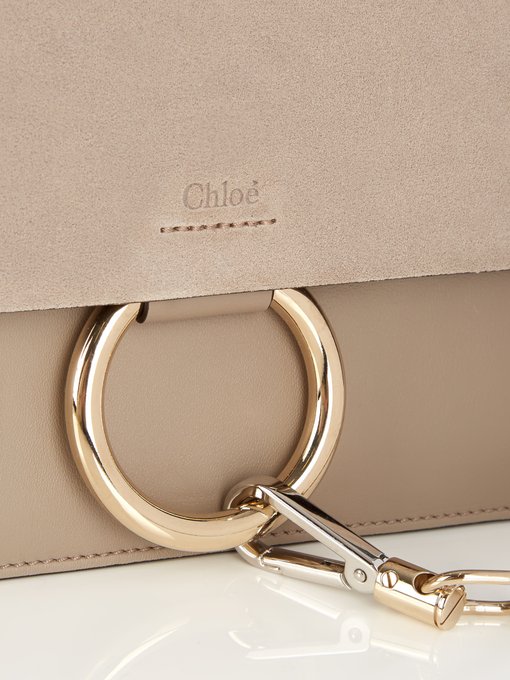 Faye small suede and leather shoulder bag | Chloé | MATCHESFASHION US