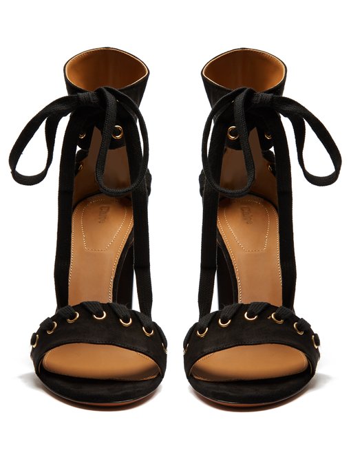Miles lace-up suede sandals | Chloé | MATCHESFASHION.COM UK