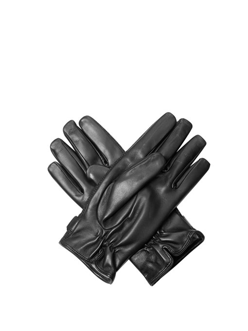 Wool and leather gloves | Giorgio Armani | MATCHESFASHION US