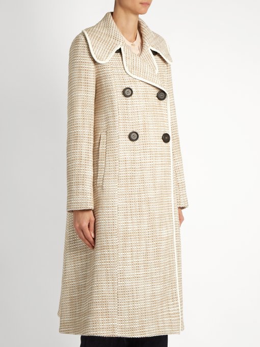 Double-breasted A-line woven coat | See By Chloé | MATCHESFASHION UK