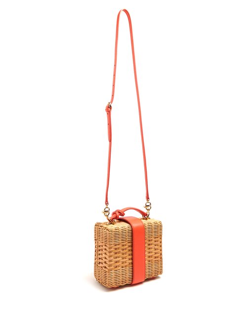 Harley rattan and leather cross-body bag | Mark Cross | MATCHESFASHION ...