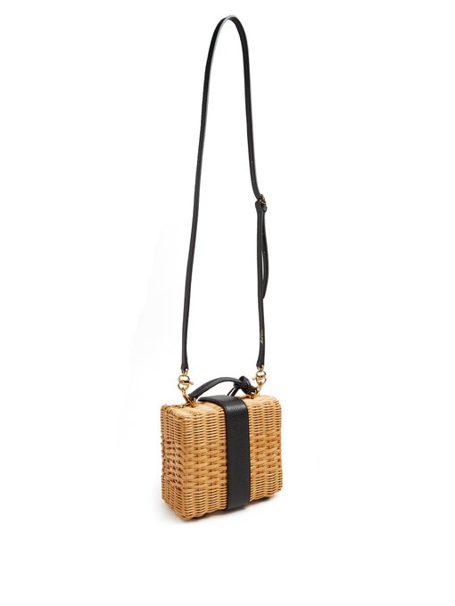 Harley rattan and leather cross-body bag | Mark Cross | MATCHESFASHION UK