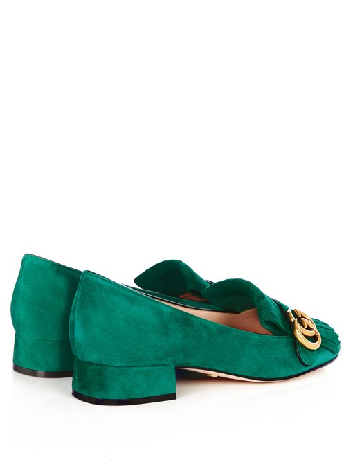 Marmont fringed suede loafers | Gucci 