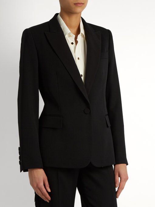 Single-breasted wool tuxedo jacket | Stella McCartney | MATCHESFASHION UK