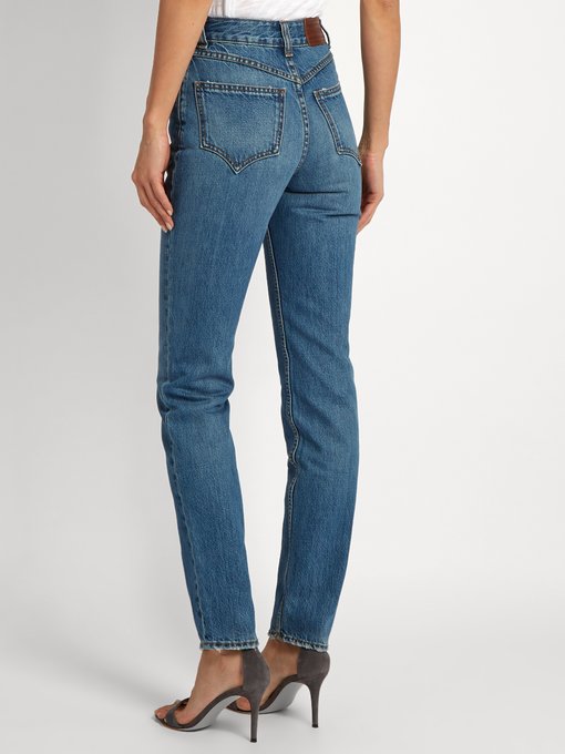 High-rise straight-leg jeans展示图
