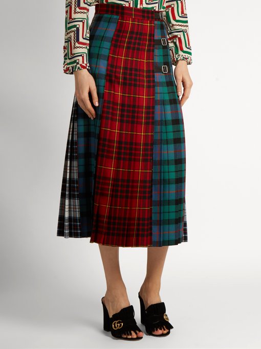 Tartan wool skirt | Gucci | MATCHESFASHION.COM UK