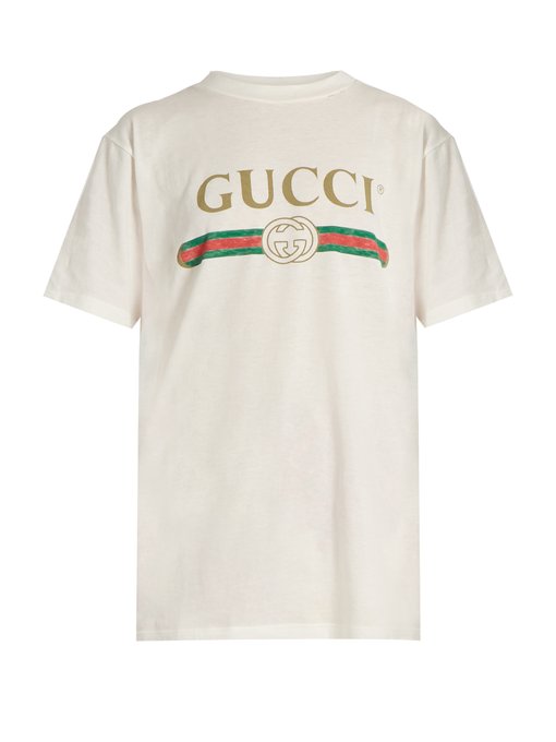Logo-print cotton T-shirt | Gucci | MATCHESFASHION US