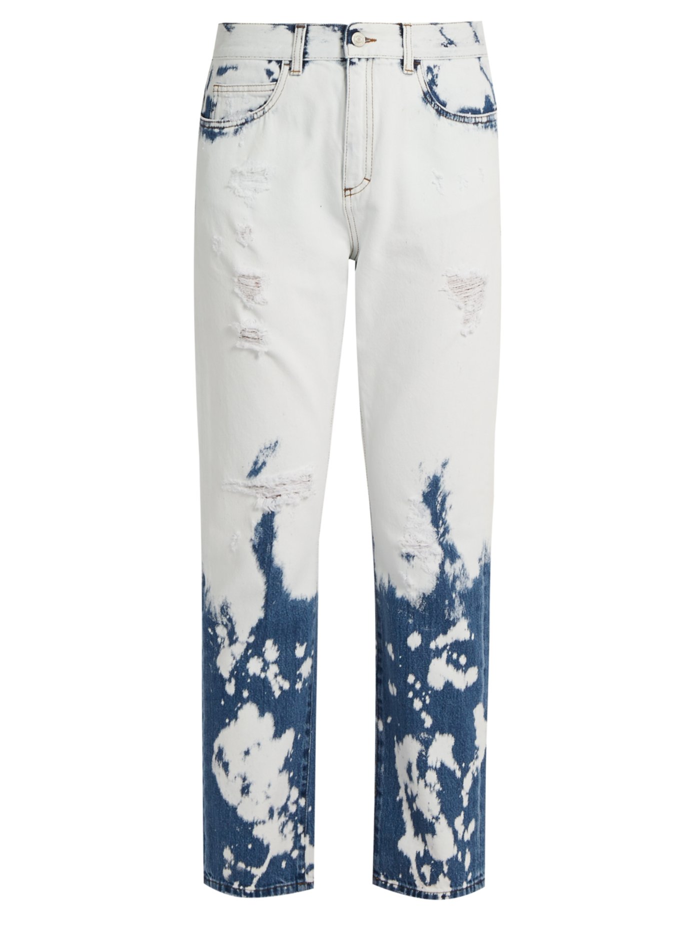 gucci bleached jeans