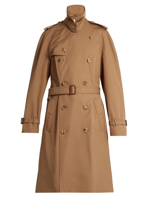 Tiger-appliqué double-breasted trench coat | Gucci | MATCHESFASHION.COM UK