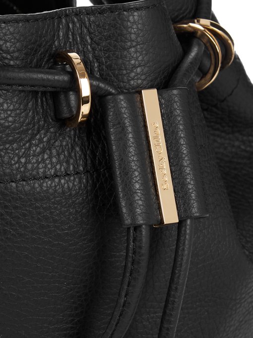 Vicki medium leather cross-body bucket bag | See By Chloé ...