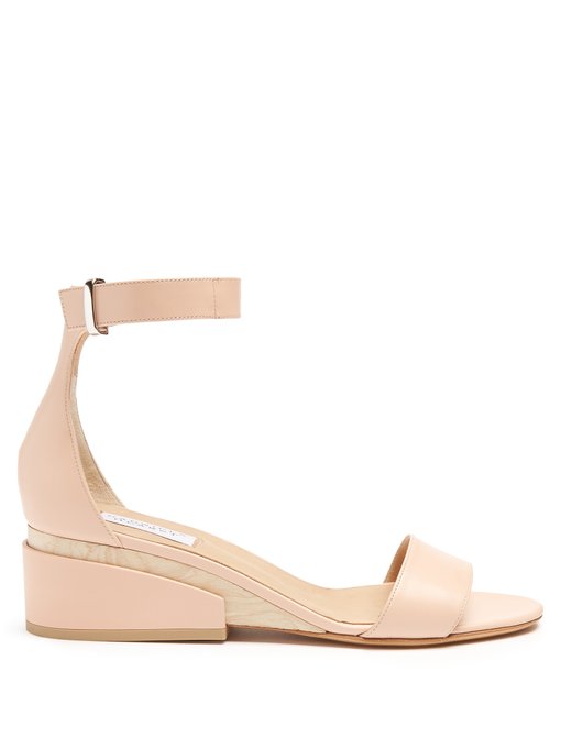 GABRIELA HEARST Sydney Leather Sandals, Colour: Light-Pink | ModeSens