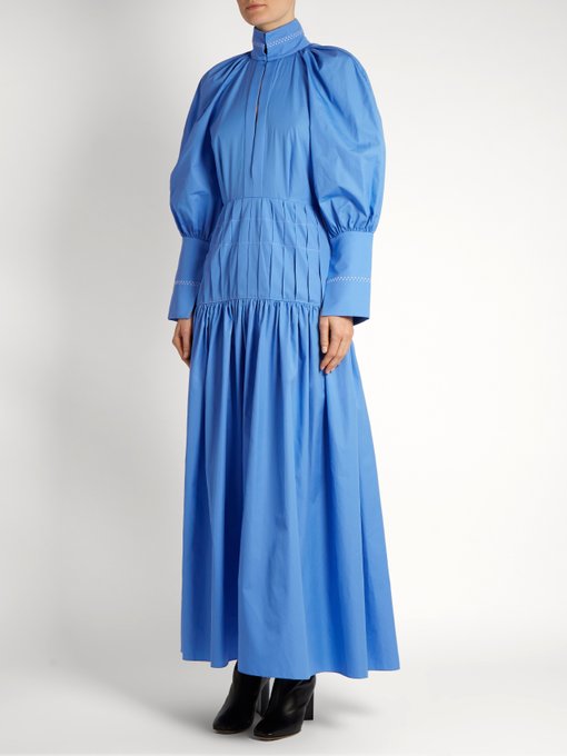 Sword bubble-sleeved cotton-blend maxi dress | Ellery | MATCHESFASHION ...