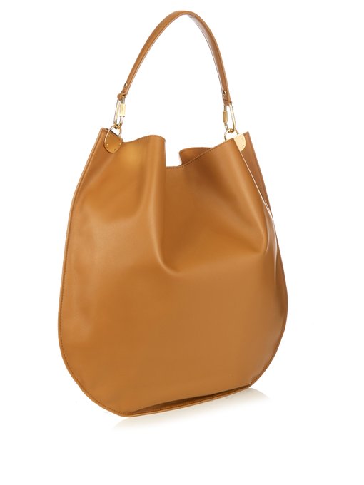 DIANE VON FURSTENBERG Large Leather & Suede Hobo Bag