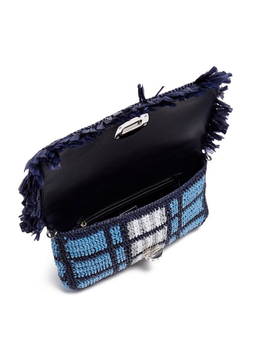 Woven-raffia shoulder bag | Miu Miu | MATCHESFASHION UK