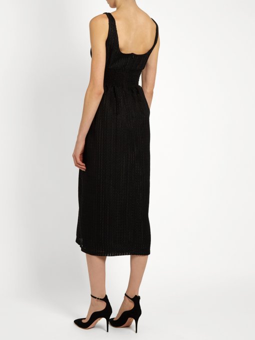 EMILIA WICKSTEAD Giovanna Scoop-Neck Sleeveless Dress, Colour: Black ...