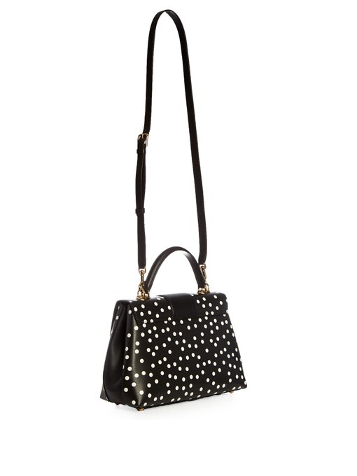 Lucia polka-dot print leather tote | Dolce & Gabbana | MATCHESFASHION US