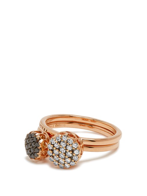 Diamond & pink-gold Beirut rings | Selim Mouzannar | MATCHESFASHION AU