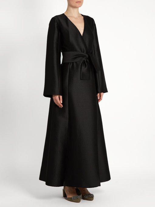 Dusk wool-blend satin coat dress | Carl Kapp | MATCHESFASHION UK